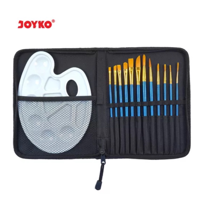 

KODE S9Y2 Art Brush Set Alat Lukis Kuas Cat Air Minyak Acrylic Joyko BRS7