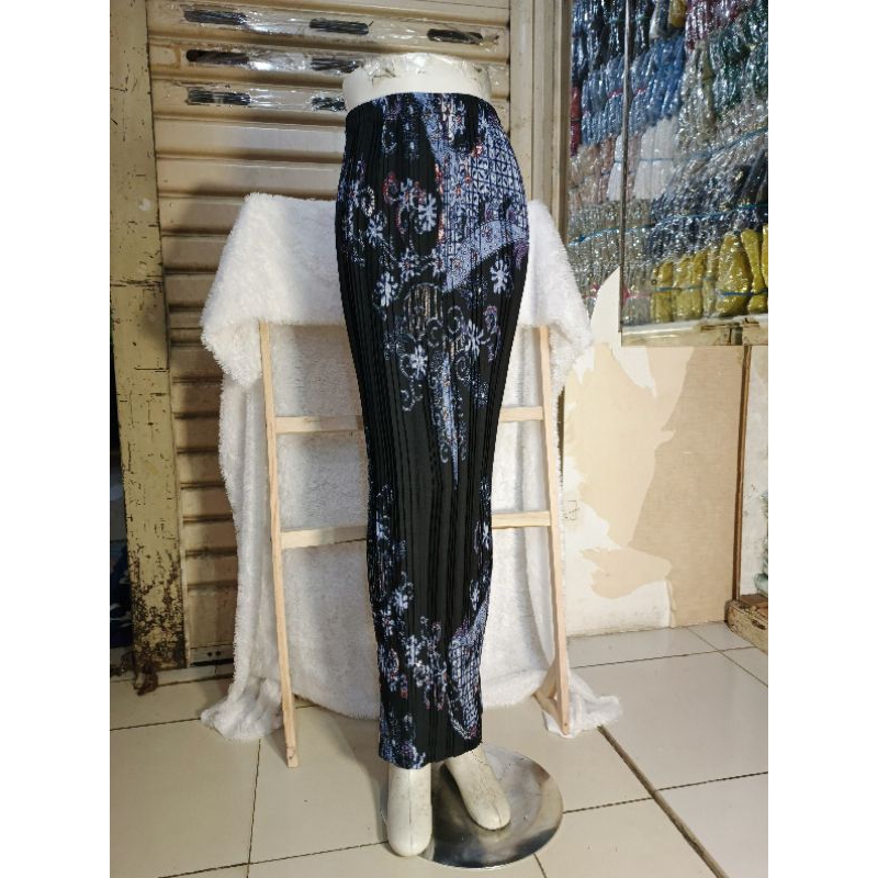 Rok Plisket Batik Panjang Bisa Jumbo XXL