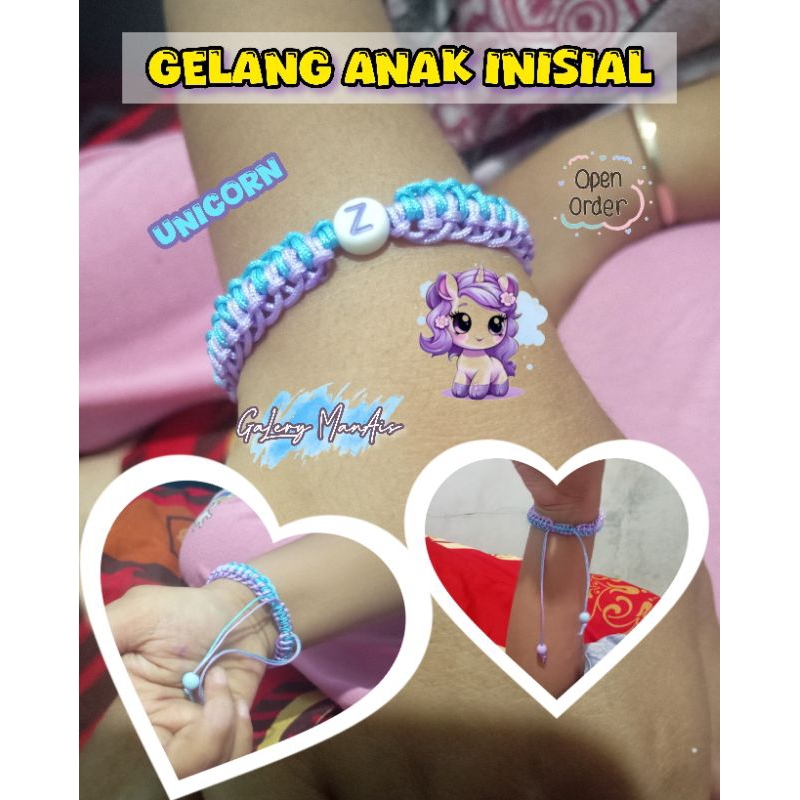 Gelang Anak Inisial / Gelang Serut