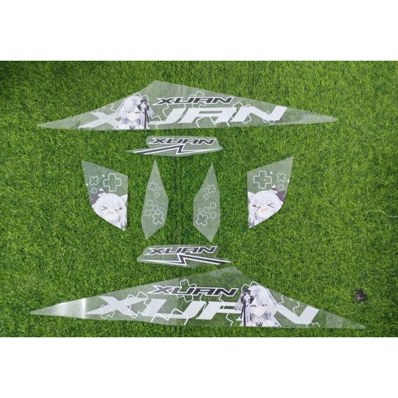 STRIPING STICKER TRANSPARAN BEAT KARBU MOTIF LIST ANIME