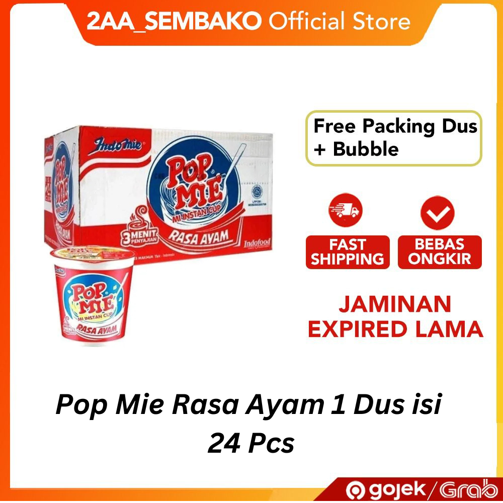 

Pop Mie Rasa Ayam 1 Dus isi 24 Pcs