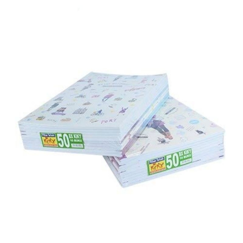 

Buku Tulis Panjang Boxy Kiky 50 Lembar (1 Pack Isi 10 Buku)