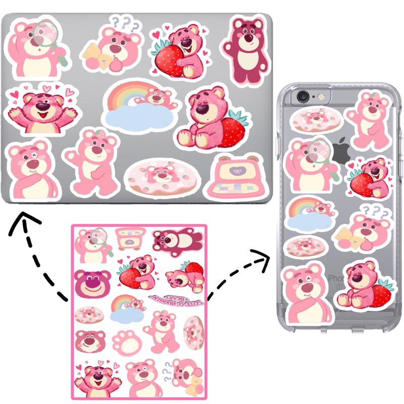 

Stiker BEAR LOTSO TOY STORY Glossy Anti Air ( Sudah Cutting ) / Lotso sticker / Stiker Lot So