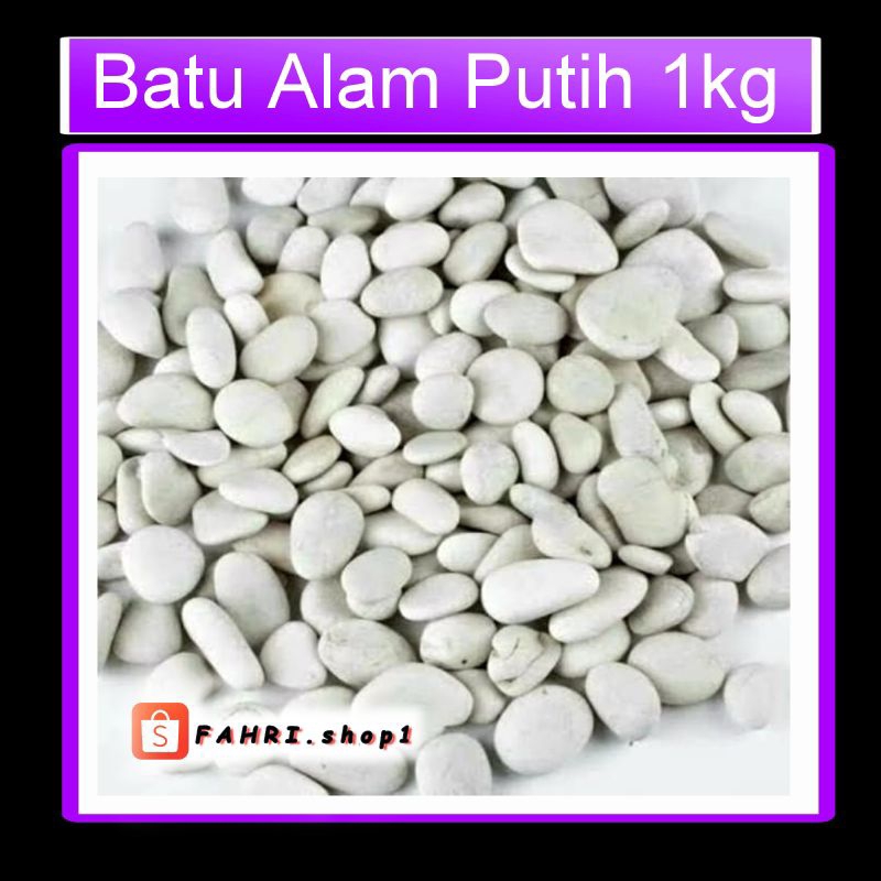 Batu Alam Putih/Batu hias 1kg