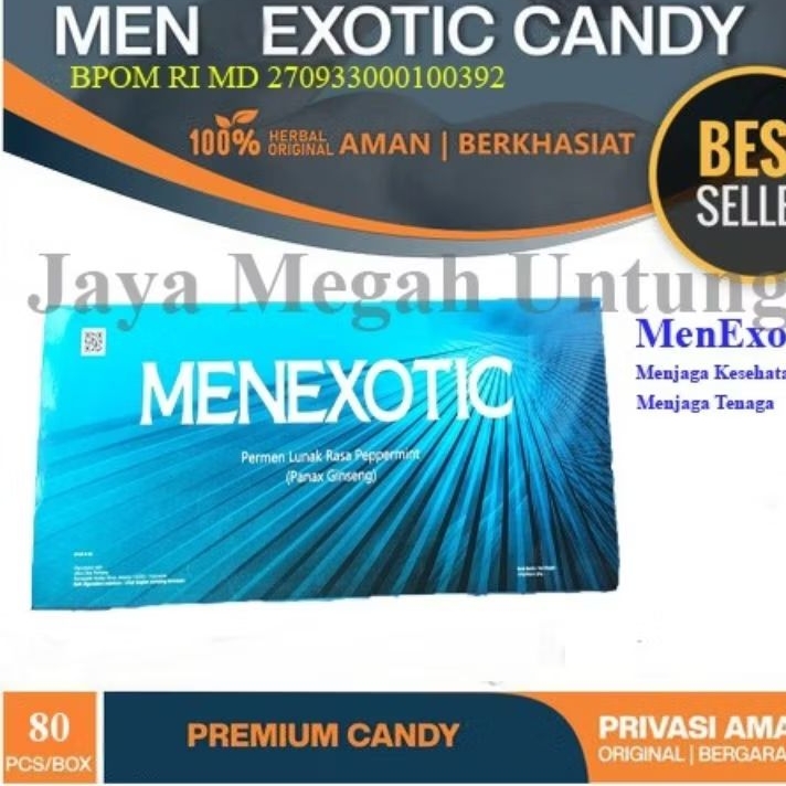 

MenExotic Candy isi 80 Pcs - Men Exotic Permen Gingseng isi 80 Pcs