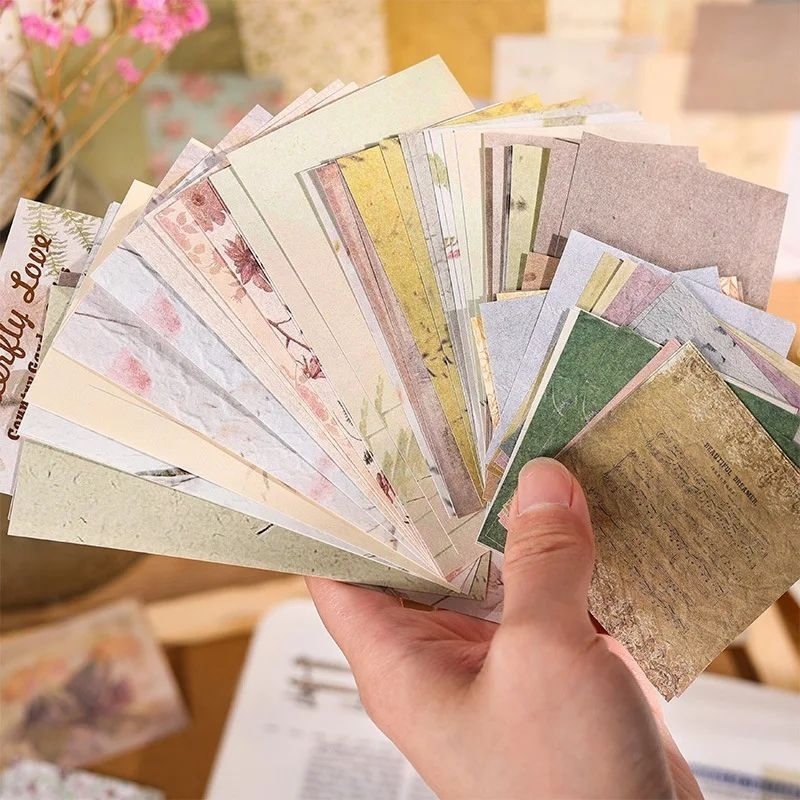 

60 pcs deco paper Cottage Garden jurnal diy art
