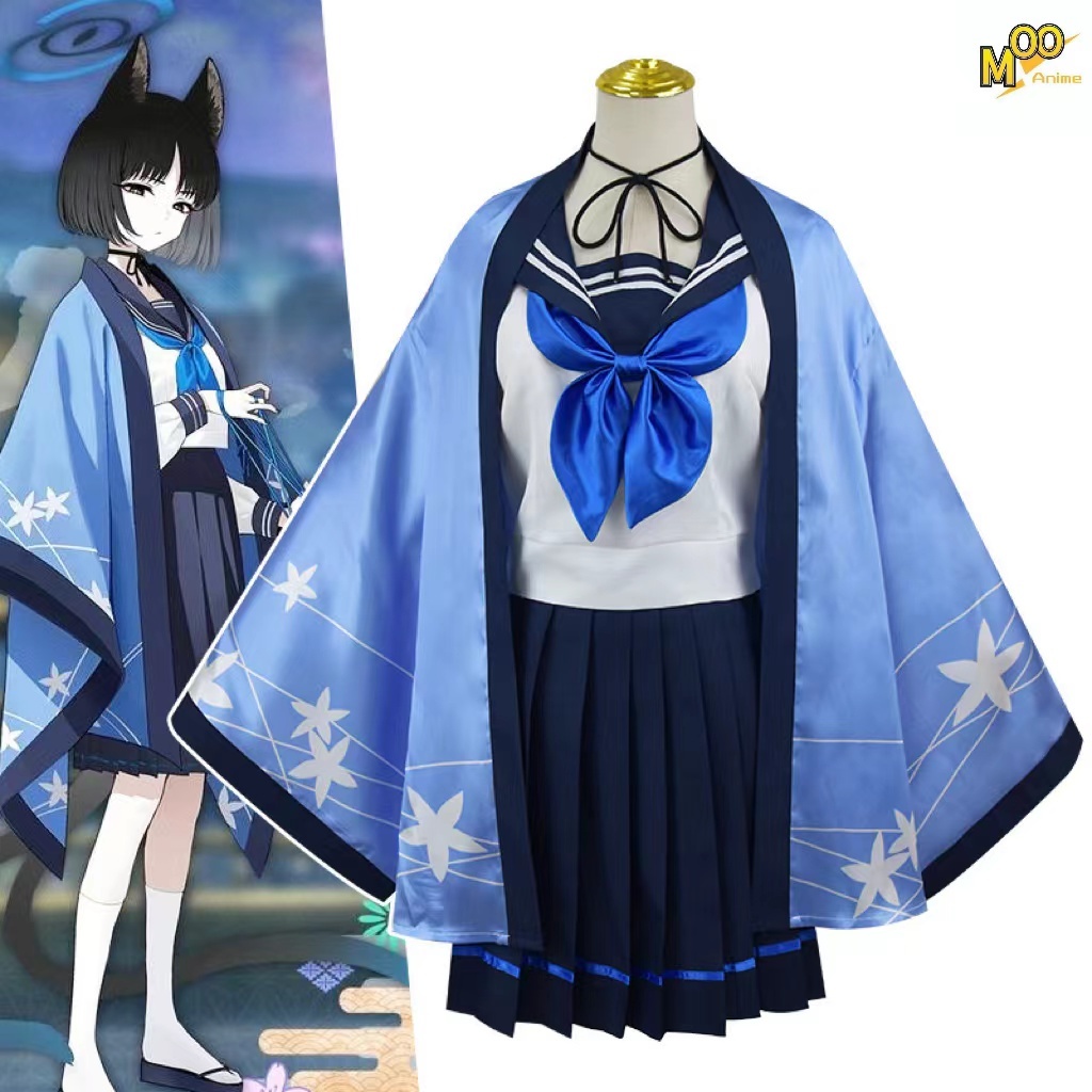 Blue Archive cosplay costume Kiryuu Kikyou Cosplay Costume and wig Game anime party costumes