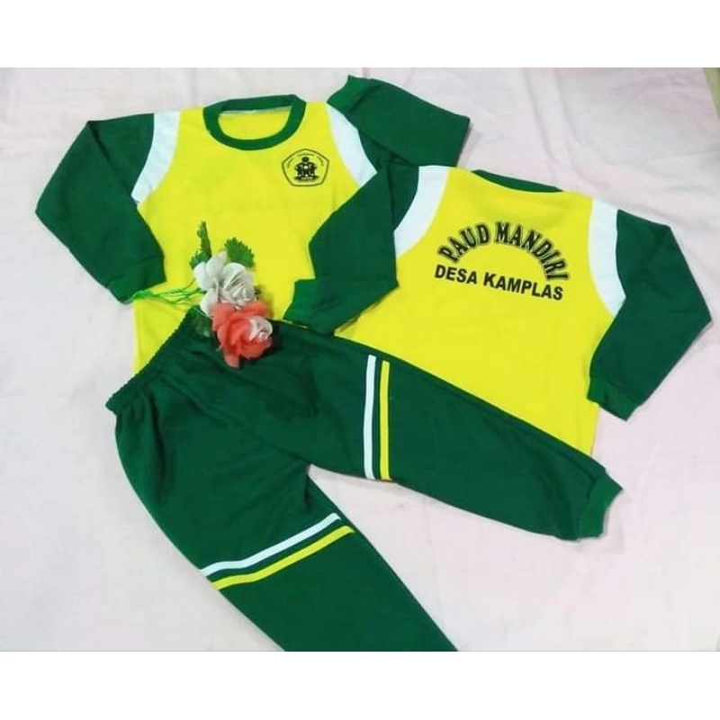 Setelan Baju Olahraga Anak PAUD TK / Pakaian Olahraga Anak RA Dan TK ( BISA SABLON)