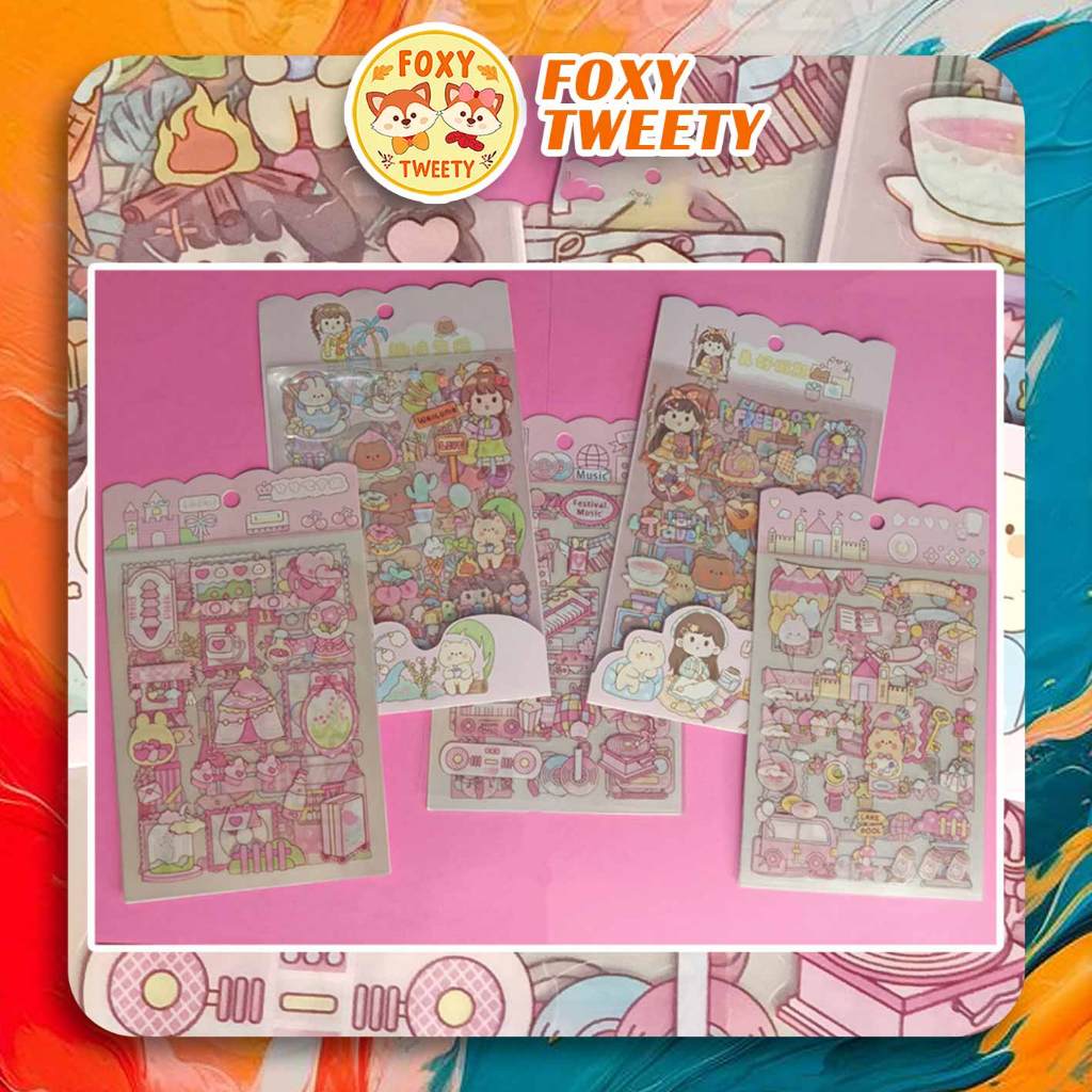 

STIKER LUCU ISI 4 SET/ STIKER LUCU KYUTI ISI 4 SET