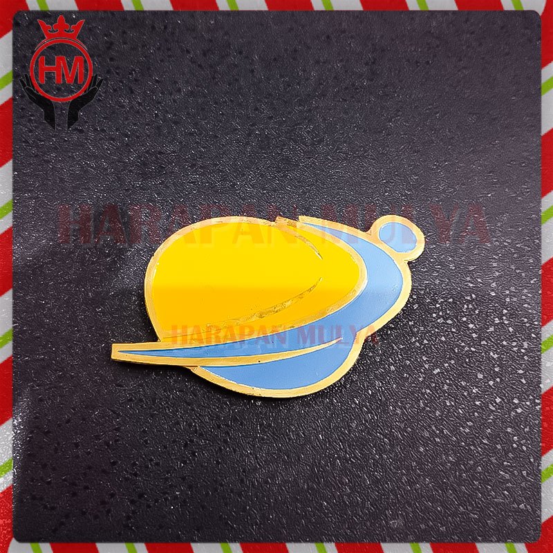 Bros Logo BUMN Lama - Pin Lama BUMN - Bahan Kuningan - Harapan Mulya