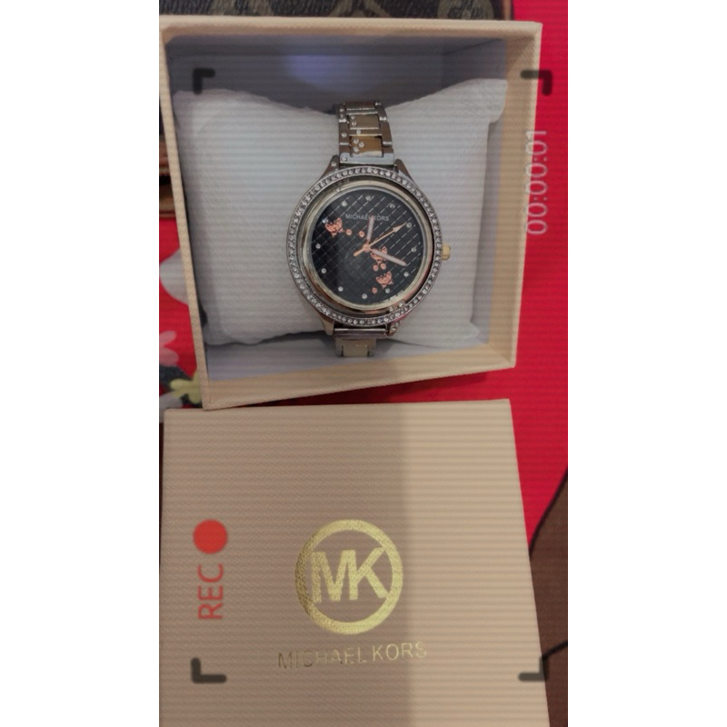 jam tangan mk ceramic miror new preloved