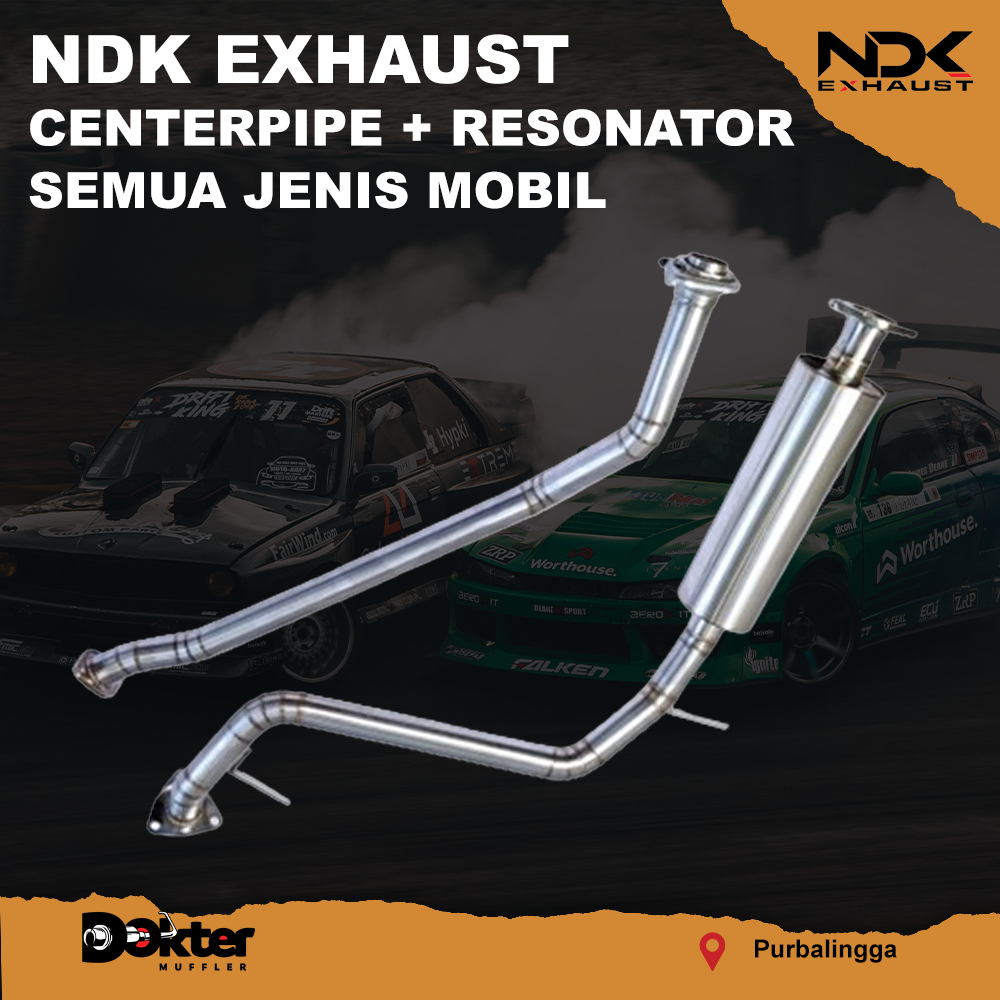 CENTERPIPE + RESONATOR RACING MOBIL NDK EXHAUTS RESONATOR CENTERPIPE MOBIL RACING