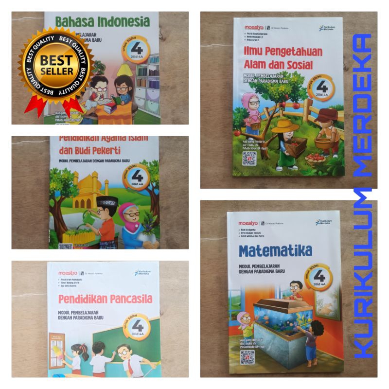 Buku Latihan Soal ( LKS ) MAESTRO Kelas 4 SD Semester 1 kurikulum merdeka penerbit Hasan Pratama Edi