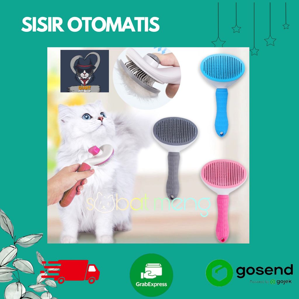 SISIR GROOMING OTOMATIS | SISIR PIJAT KUCING OTOMATIS | SISIR PENGHILANG BULU RONTOK