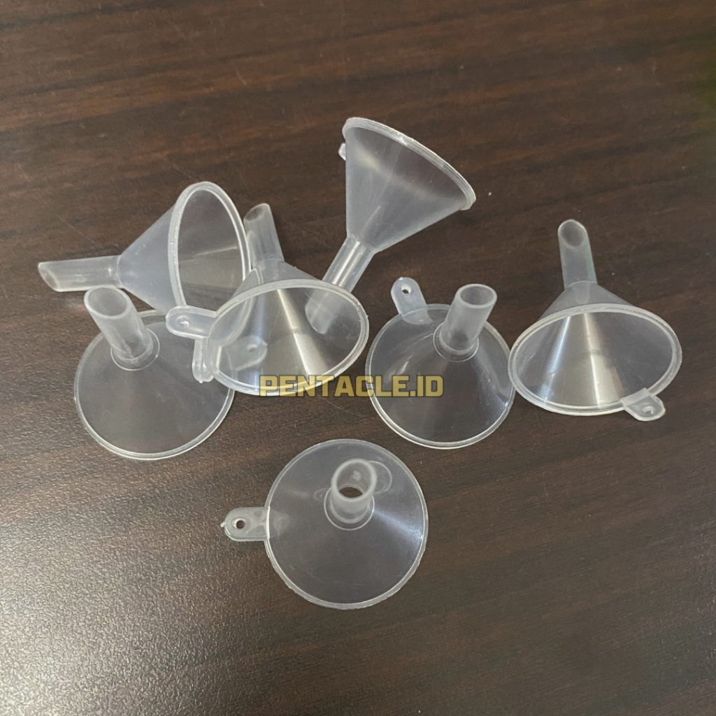 Corong Mini Kecil Imut Bening Transparan Alat Botol Gelas Transparan Minyak Media Wadah Bensin Minya