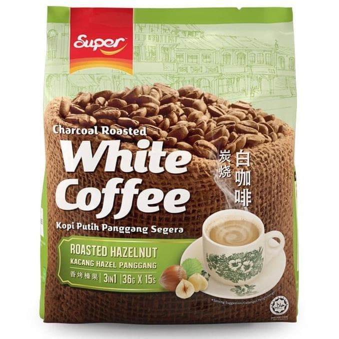 

super white coffee hazelnut 15x40gr