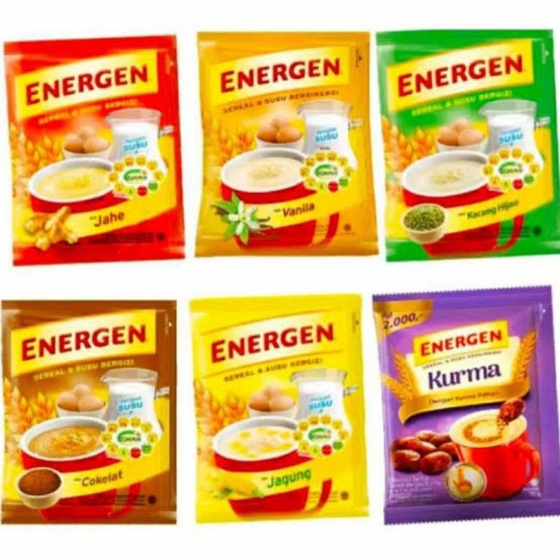 

ENERGEN ISI 5 SACHET VARIAN LENGKAP