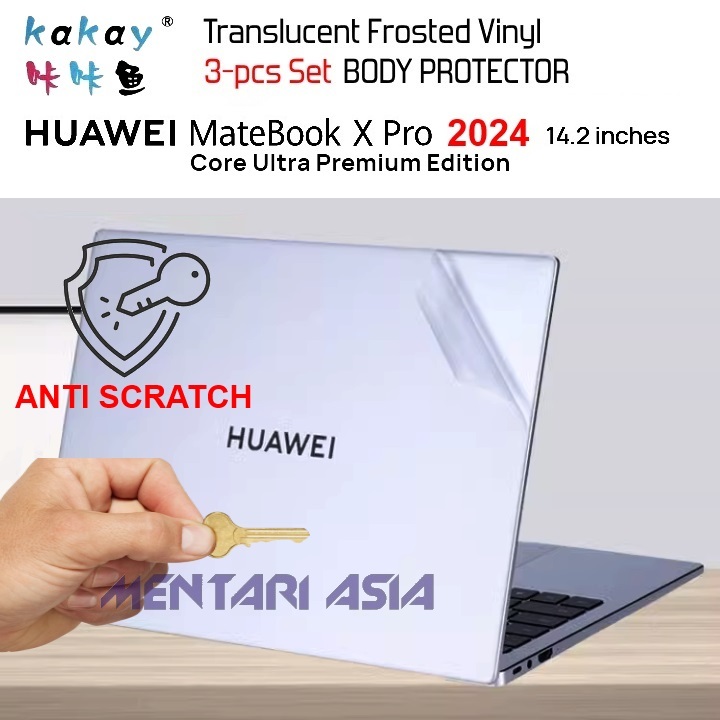 Body Protector HUAWEI MateBook X Pro 14.2" 2024 - KAKAY 3pcs PREMIUM MATTE Vinyl