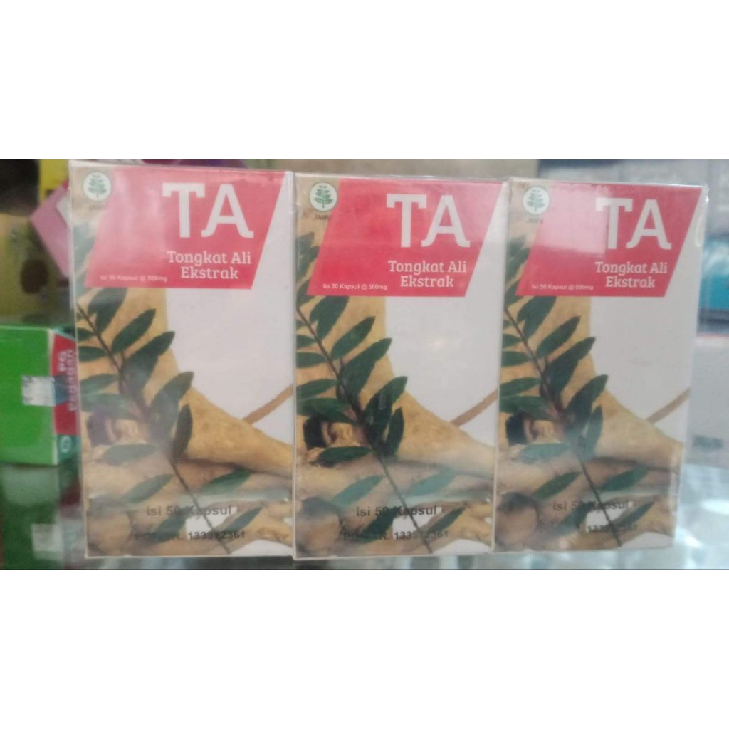 Ekstrak kapsul tongkat ali pasak bumi isi 50 kapsul aman BPOM
