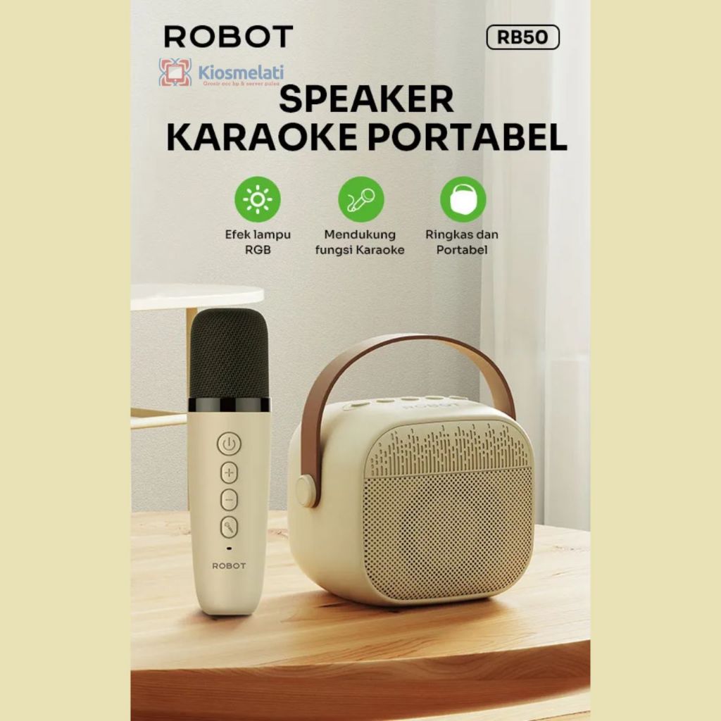 Speaker Bluetooth Robot RB20 Speaker Robot Rb200 spiker Bluetooth Rb50 Beige Speaker musik RB30