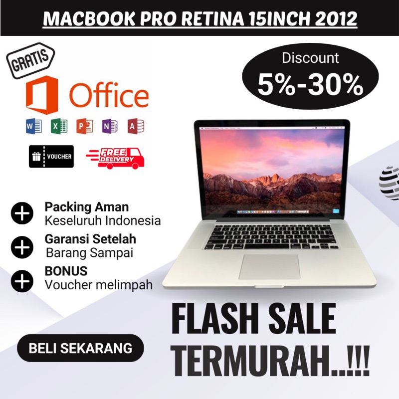 Macbook pro Retina 2012 15inc RAM 16gb SSD 128gb. Dual Vga/ 2vga