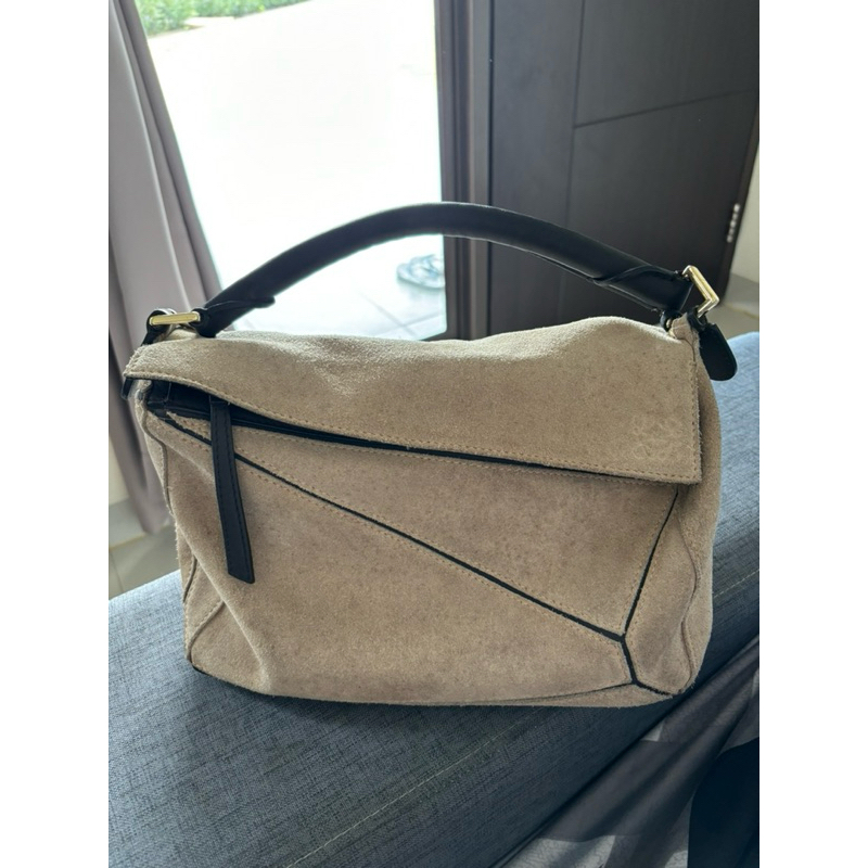 Tas Loewe Puzzle Suede Medium Preloved