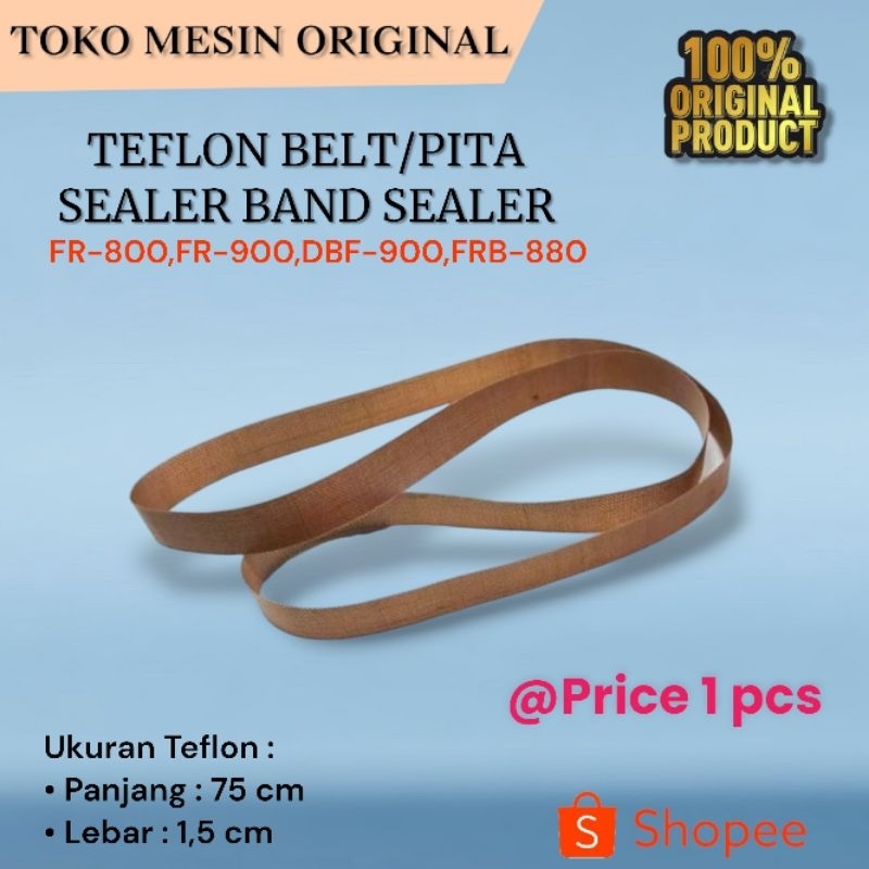 Teflon Belt Kain Pita Sealer 750 mm Band Sealer Fr