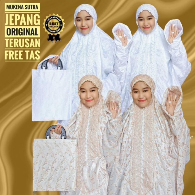 mukena sutra terusan