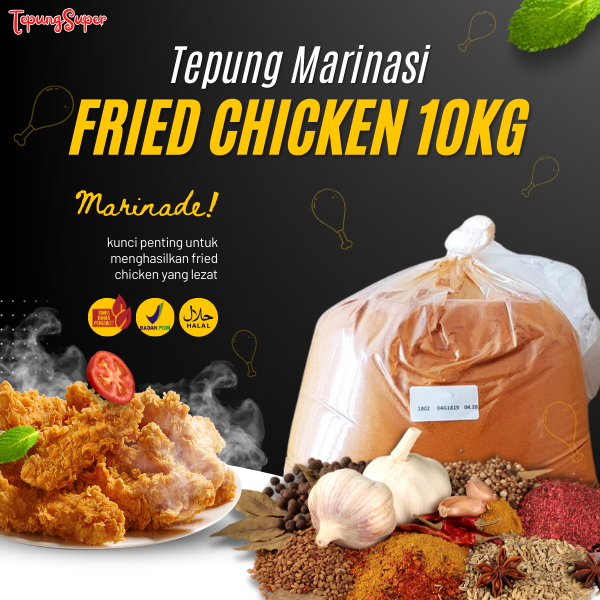 

Bumbu marinasi / CRN-1802 / Tepung Super / Rasa Seperti Anda Makan KFC - 10KG