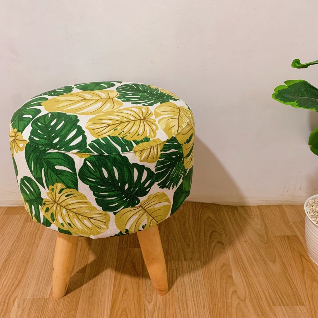 STOOL BULAT MOTIF L / KURSI BULAT L / BANGKU BULAT KURSI STOOL SOFA BULAT L SOFA JAMUR SOFA STOOL KA