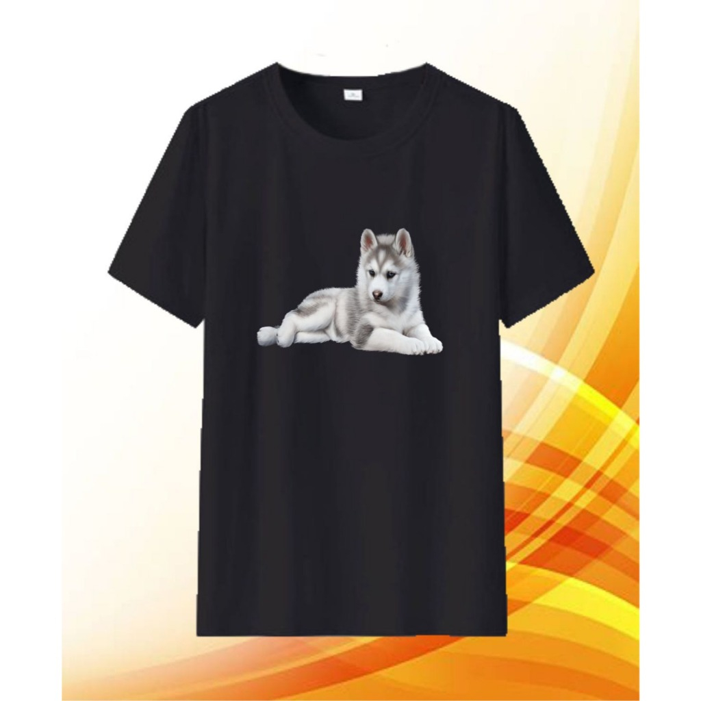 SC COLLECTION | BAJU GAMBAR ANJING HUSKY | BAJU HUSKY DEWASA | KAOS KOMUNITAS BINATANG | BAJU T SHIR