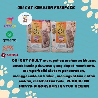 800gr ORI CAT ADULT dry food makanan kucing kering oricat dewasa murah penambah nafsu makan berat ba