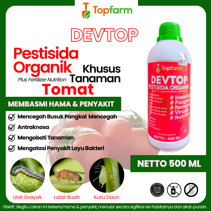 Obat Hama Keriting Daun Tomat / Pestisida Buat Tanaman Tomat / Obat Hama Ulat Tomat / Obat Hama Tana