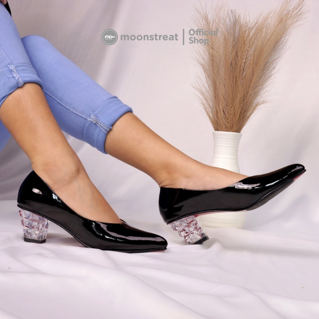 Moonstreat - Sepatu Kerja Wanita Heels Kaca 5 cm