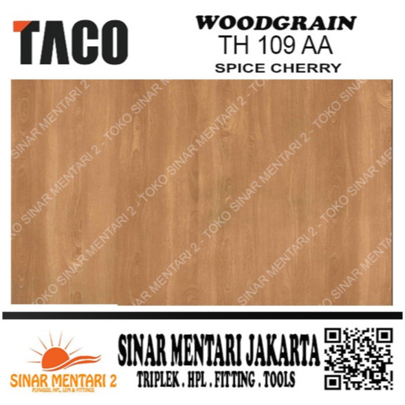 TACO HPL WOODGRAIN TH 109 AA SPICE CHERRY