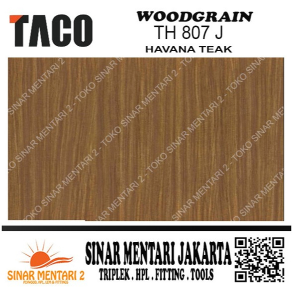 TACO HPL WOODGRAIN TH 807 J HAVANA TEAK