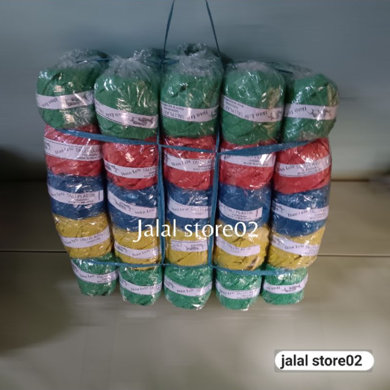 

KODE F1I4 Tali rafia tali pengikat 5 pack 5 roll gulung dari bahan plastik gulungan kecil