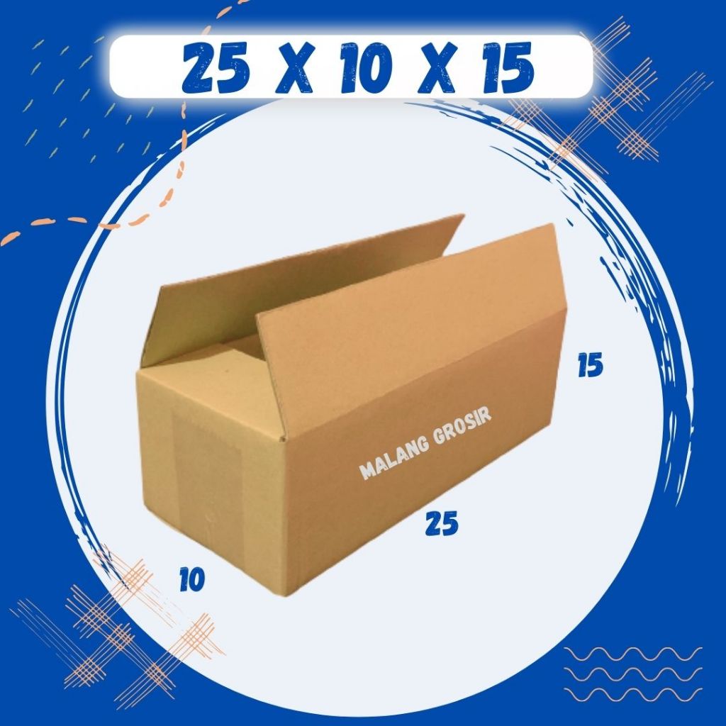 

Box 25x10x15 Kardus A1 Packing Karton Dus Kotak Kemasan Obat Mainan Olshop Souvenir Jamu Sparepart
