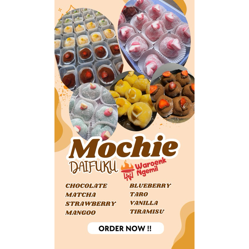 

Mochie Daifuku isi 6pcs sebox (Request Rasa tulis di Catatan)