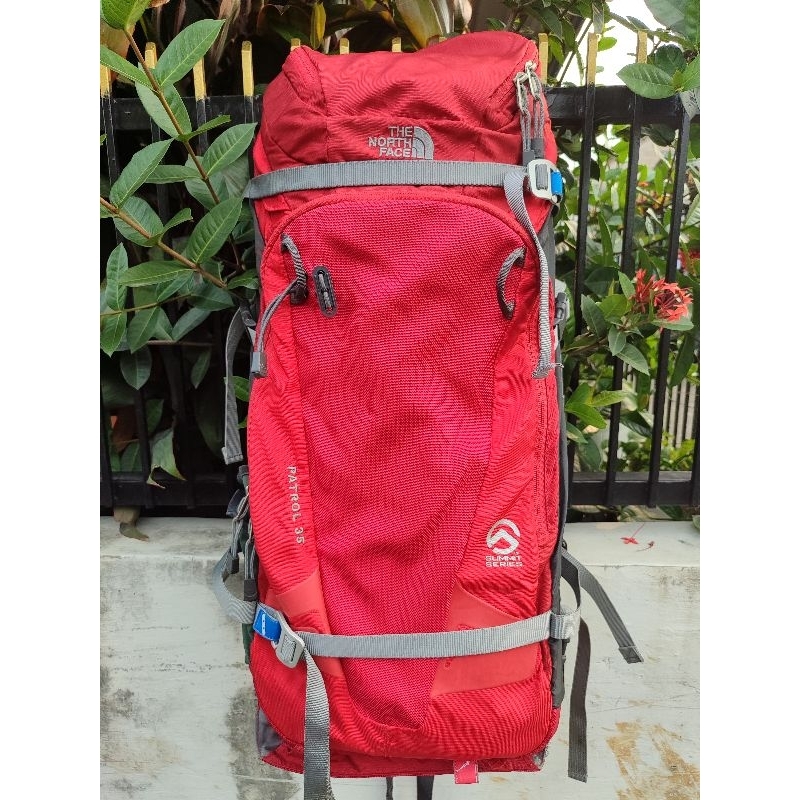 original keril the North face second patrol 35 tas gunung carrier second