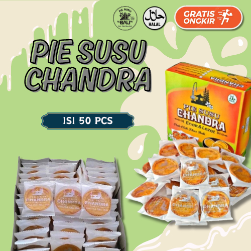 

Pie Susu Bali | Pie Susu Chandra isi 50 PCS | Pai Susu murah Oleh-oleh Khas Bali + Kotak JP