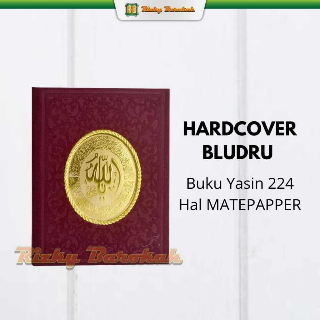 Cetak Buku Yasin isi 224 MP Cover bludru Lengkap Maroon -Hard cover yasin hardcover, buku tahlil, bu