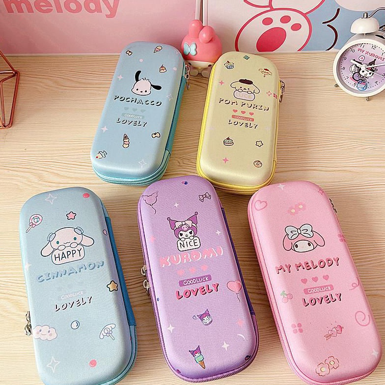 

Tempat Pensil Sanrio Premium Kotak Pensil Case Zipper Banyak Sekat Lucu KODE W8W7