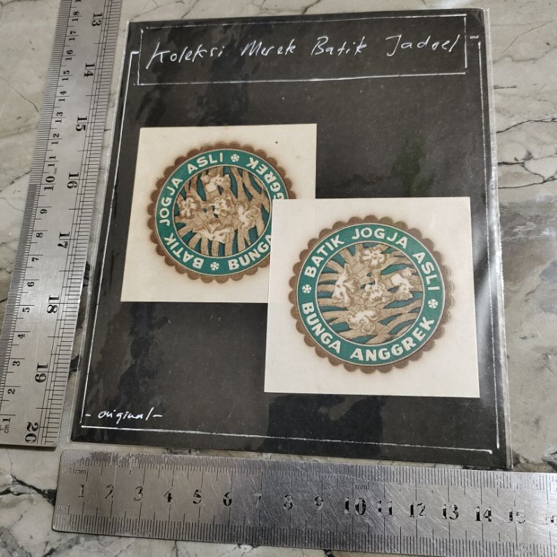 

KL29LW Kertas Label asli jadul, kertas lawas