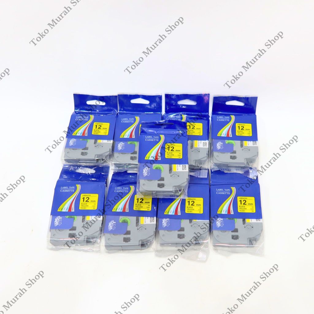 

Pita Label Tape For Printer Brother 12mm Black Ink Yellow Printer Label TZc-631