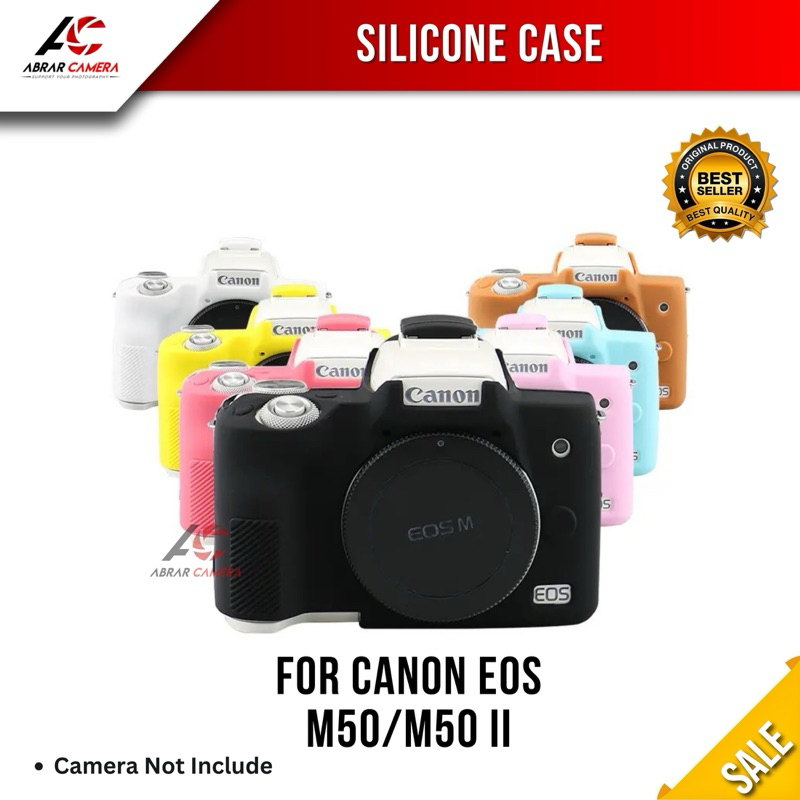 Silicone Case Kamera Canon EOS M50 / M50 Mark ii Karet Pelindung Body Camera Raber Silikon Kuning Hi