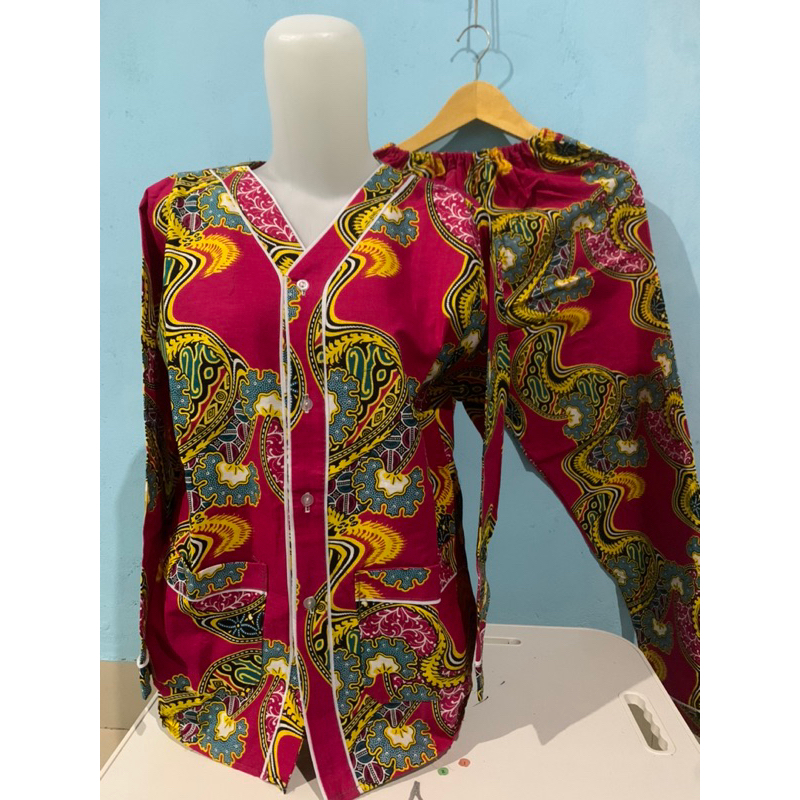 Piyama Batik Bagan Size M Lengan Panjang , Celana Panjang..