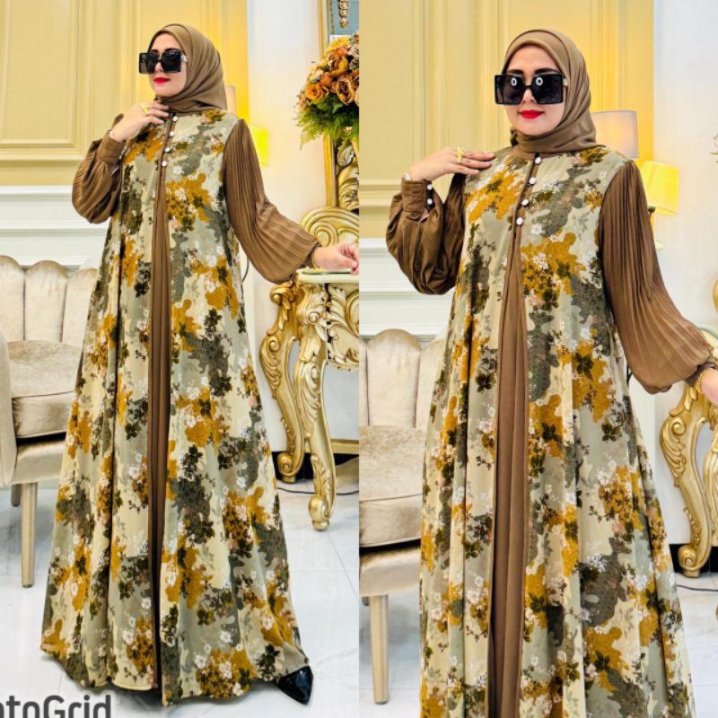 GAMIS WANITA TALITA SET HIJAB SEGI EMPAT(ZZ)