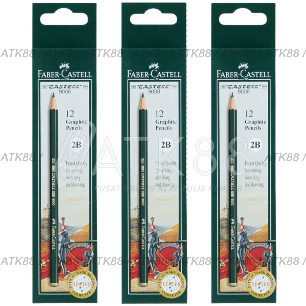 

KODE T1D5 Pensil Faber Castell 2B 1 Lusin 12 pcs