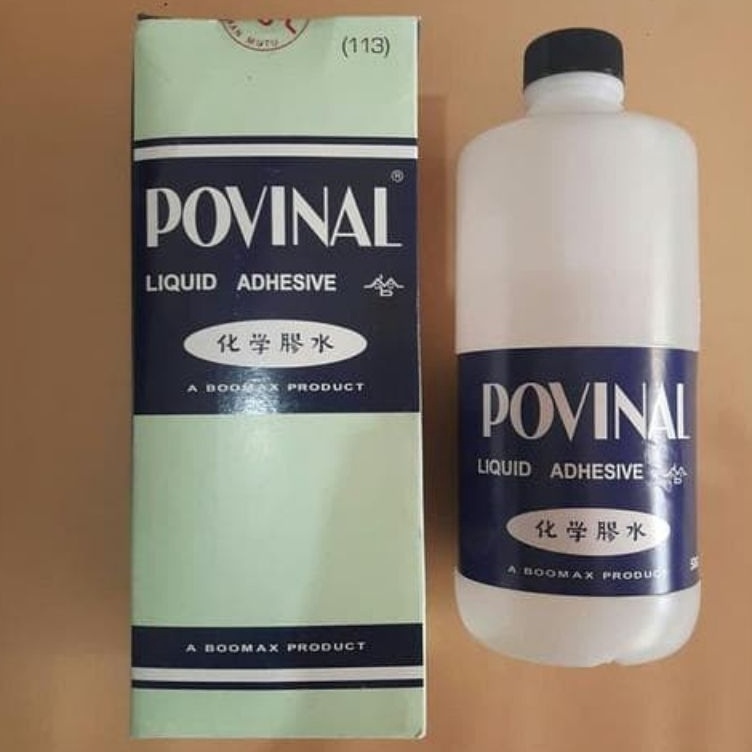 

PCS POVINAL 113 JUMBO ORIGINAL POVINAL 5 ML LEM KERTAS KODE D6Y9